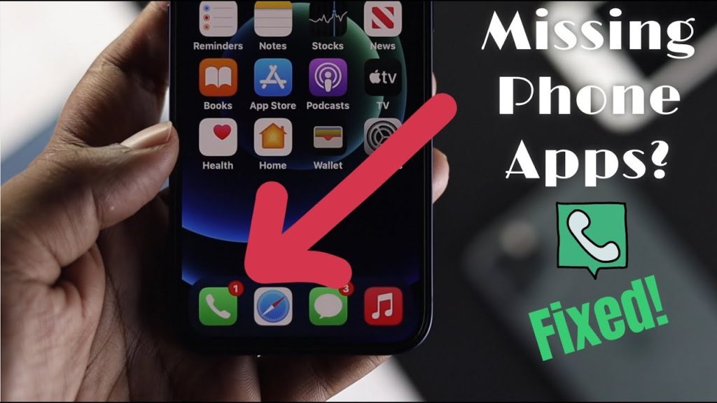how to get phone icon back on iPhone